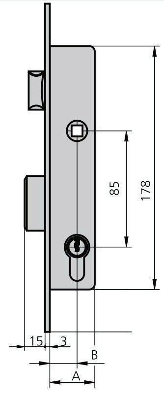 CERRADURA YALE Nº125HP  80MM