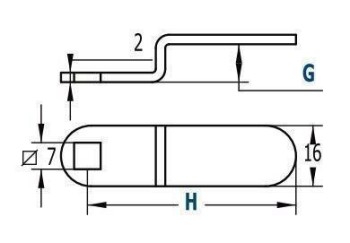 CERRADURA BUZON R-135 CURVA AGA (TAQUILLA)