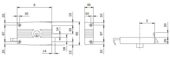 CERRADURA ISEO MODELO 431603 SOBREPONER DERECHA