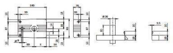 CERRADURA ISEO MODELO 432603 SOBREPONER IZQUIERDA