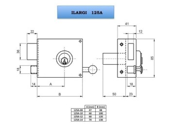 CERRADURA TESA 2210-20 3NI BASCULANTE