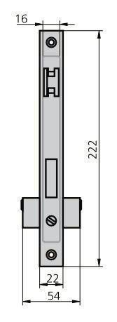 CERRADURA CVL 1963/5 CILINDRO LATON