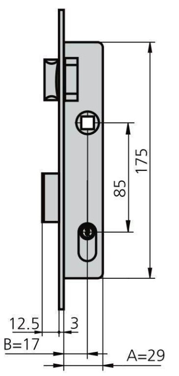 CERRADURA CVL 1975/0 C-N