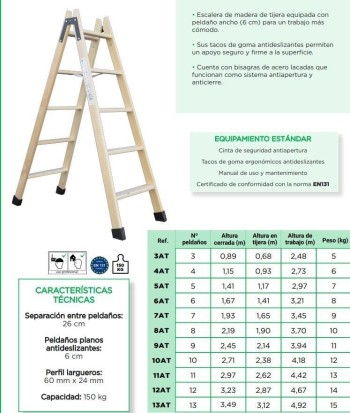 ESCALERA MADERA PLANO