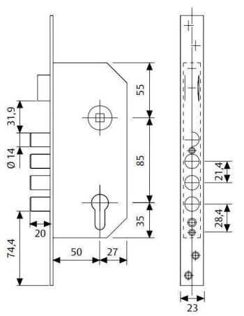 CERRADURA TESA R-100 B566E