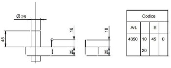 CERRADURA ISEO MODELO 495018450 DERECHA