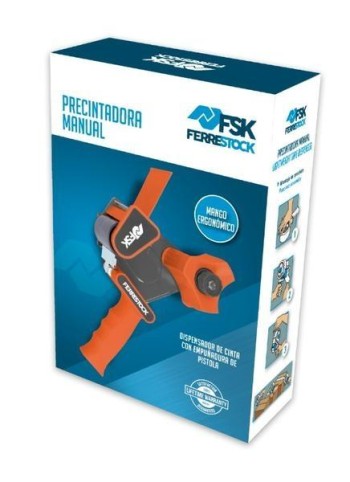 MAQUINA PRECINTAR FERRESTOCK PISTOLA NARANJA