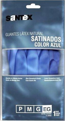 GUANTES GOMA SANTEX C. AZUL (B/12UD.)