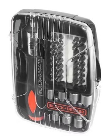 DESTORNILLADOR  BLACK & DECKER CARRACA (JUEGO 40PZAS.)