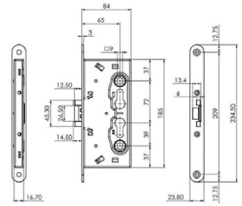 CERRADURA ISEO P-CORTAFUEGOS 216129654I