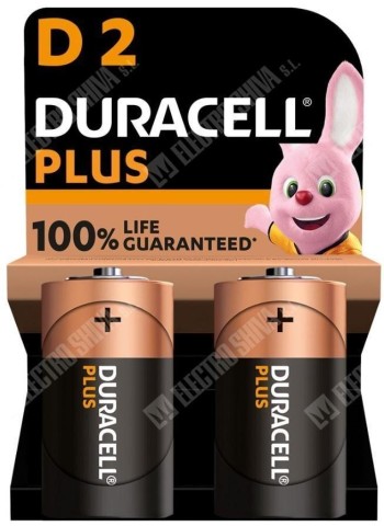 PILA DURACELL PLUS D LR20 B/2UDS