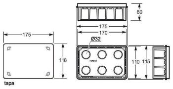 CAJA EMPALME EMPOTRAR