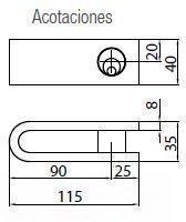 CANDADO REJAS CAYS C-1-50 (JUEGO)