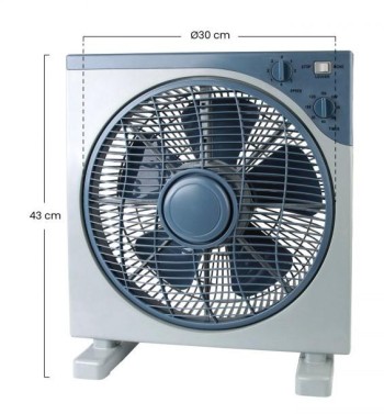 VENTILADOR RAYDAN BOX HOME 30CMS. 50W.